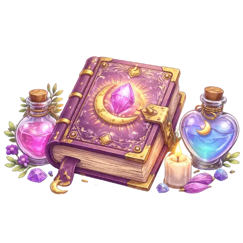 Ilustración de tarot y flores para consulta rápida de 15 minutos